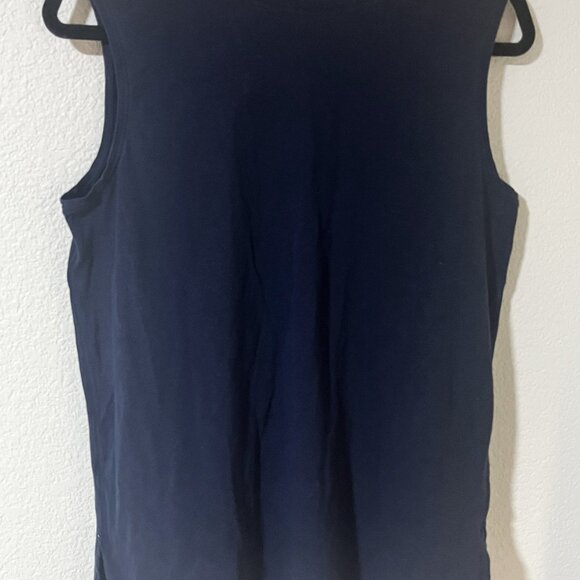 LULULEMON BLACK TANK TOP Muscle Yoga Sleeveless Tee Shirt with Bag - Picture 3 of 14